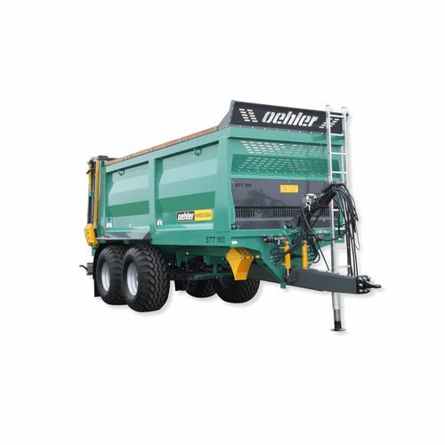 牵引式撒肥机 - OL STT 180 - Oehler Maschinen Fahrzeugbau GmbH - 水平喷洒 / 串联 / 堆肥