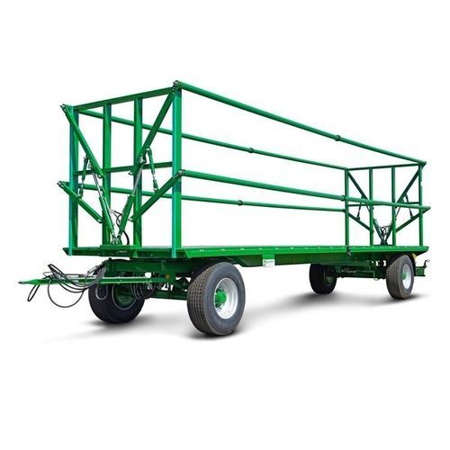 托盘拖车 - PWO18 - Peter Kröger GmbH - 双车轴 / 农用 / 用于草捆