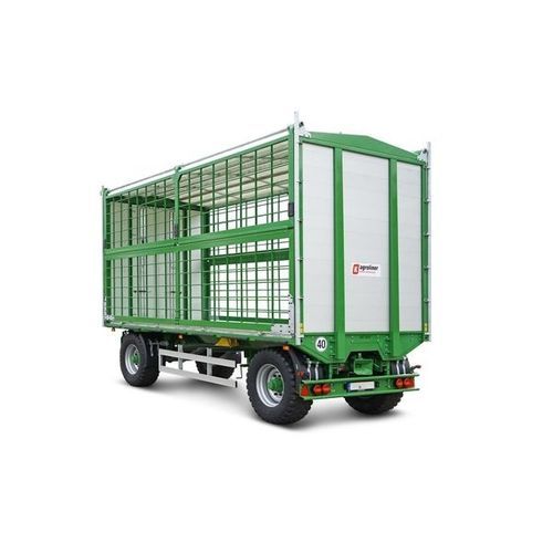 托盘拖车 - PWO 18 - Peter Kröger GmbH - 悬挂式 / 双车轴 / 农用