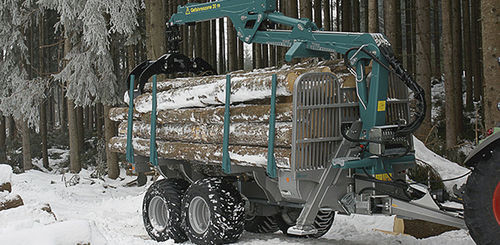 自动装载式拖车 - logLINE - Pfanzelt Maschinenbau GmbH - 双车轴 / 林业 / 16吨