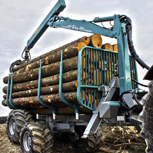 自动装载式拖车 - MA-4WD - Pfanzelt Maschinenbau GmbH - 双车轴 / 林业 / 15吨