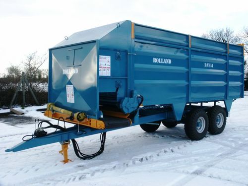 自卸拖车 - DAV 14 B - Rolland - 双车轴 / 农用 / 自卸