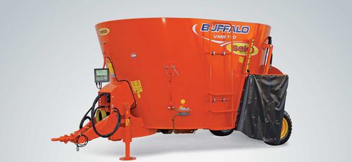 立式螺杆搅拌机 - BUFFALO V1/VMS  - SEKO INDUSTRIES - 牵引式 / 侧边卸载 / 单螺杆