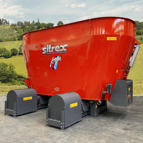 固定式立式饲料搅拌机 - SX series - SITREX S.p.a. - 带有称重装置 / 沼气