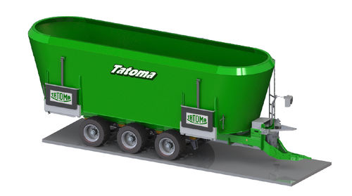 立式立式搅拌机 - MVT-30-DL, MVT-35-DL, MVT-40-DL, MVT-45-DL - TATOMA - 牵引式 / 侧边卸载 / 3螺杆