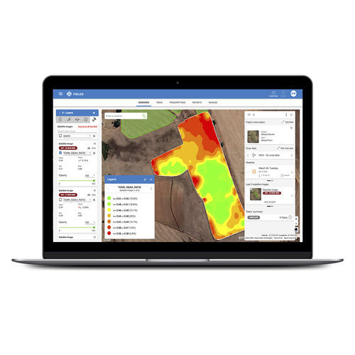 管理软件 - Topcon Precision Agriculture - 分析 / 监控 / 数据管理