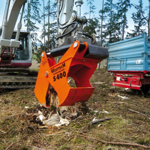 立式伐根清理机 - Woodcracker S series - Westtech Maschinenbau GmbH - 悬挂式 / 液压驱动