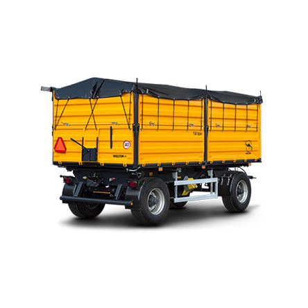 自卸拖车 - PRS-2 / W14 T - WIELTON S.A. - 倾卸式 / 双车轴 / 农用