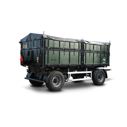 自卸拖车 - PRS-2/W14D T - WIELTON S.A. - 倾卸式 / 双车轴 / 农用