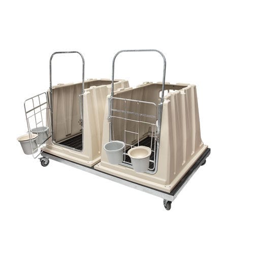 畜牧养殖饲养笼舍 - 30 | 58 - Calf-Tel - L.T. Hampel GmbH - 牛犊 / 独立型 / 塑料