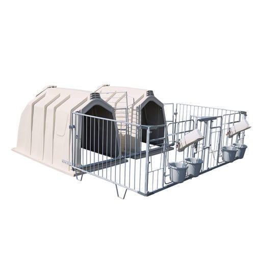 牛犊棚铁丝网围栏 - Elite - Calf-Tel - L.T. Hampel GmbH - 镀锌 / 牛