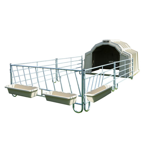 牛犊棚铁丝网围栏 - Calf-Tel - L.T. Hampel GmbH - 镀锌