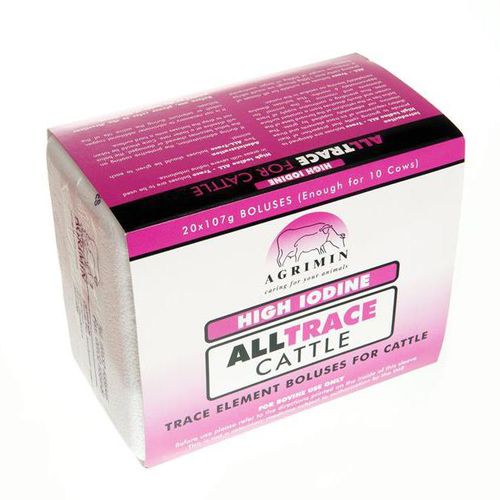 营养补充丸 - All-Trace High Iodine - Agrimin Ltd. - 牛 / 缺陷校正 / 硒