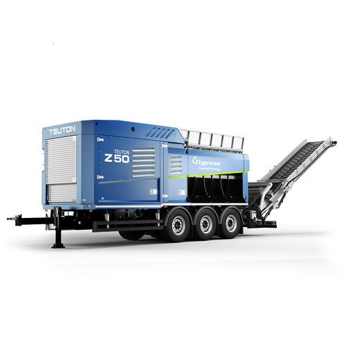 牵引式树枝粉碎机 - TEUTON Z 50 - Eggersmann Recycling Technology - 柴油机