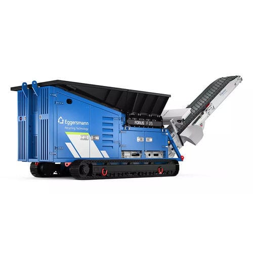 带轮树枝粉碎机 - FORUS F 25 - Eggersmann Recycling Technology - 柴油机 / 履带