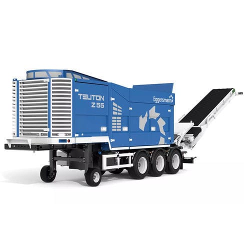 牵引式树枝粉碎机 - TEUTON Z 55 - Eggersmann Recycling Technology - 柴油机