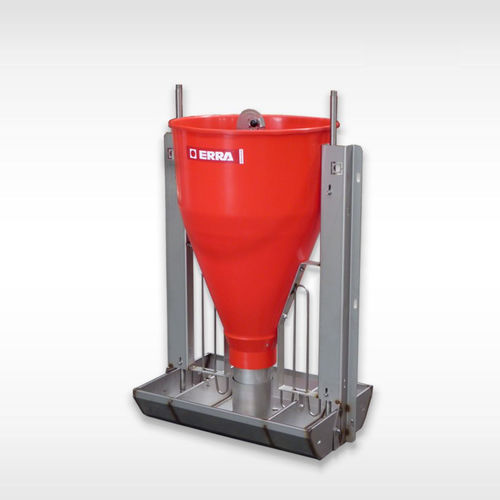 猪用漏斗喂食器 - E400 - ERRA TECNI-RAM S.L. - 不锈钢 / 带乳头 / 多入口