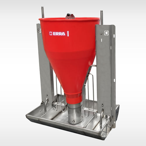 猪用漏斗喂食器 - E-480 - ERRA TECNI-RAM S.L. - 不锈钢 / 带乳头 / 多入口