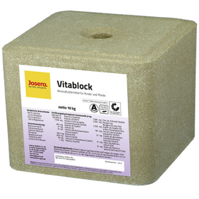 牛舔盐块 - Vitablock - JOSERA Tierernährung - 微量元素 / 微量元素 / 生物