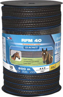 PE带 - RFM 40 - LACME - 用于动物围栏 / 加固型 / 钢导体