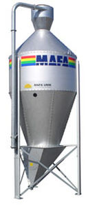 谷物筒仓 - Unik Small - MAFA Silos AB - 金属 / 圆形 / 锥底