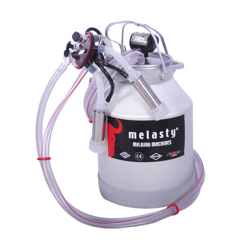 铝制牛奶桶 - 1 AS - Melasty Milking Machines & Equipment - 带盖