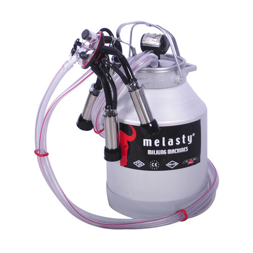 铝制牛奶桶 - 1 AK - Melasty Milking Machines & Equipment - 带盖