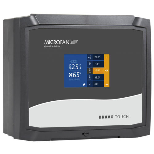 畜舍气候环境控制器 - BRAVO TOUCH - MICROFAN B.V - 温度 / 湿度 / 触摸屏