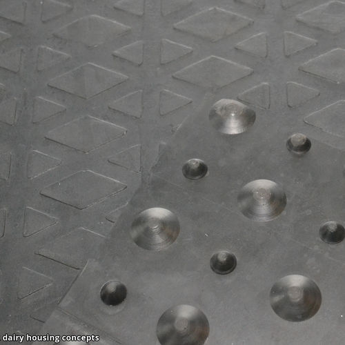 橡胶地垫 - studded rubber mat - Spinder Dairy Housing Concepts - 用于养牛场 / 防滑