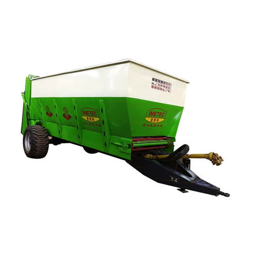 牵引式撒肥机 - 9GPS-16 - Tai'an Yimeite Machinery Co., Ltd. - 垂直喷洒 / 单车轴 / 堆肥