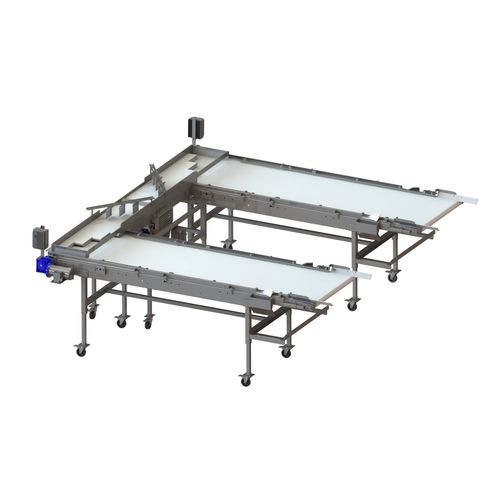 水果输送机 - CSPLIT1610LP  - A & B Packing Equipment, Inc. - 带式 / 移动式 / 厚度较薄