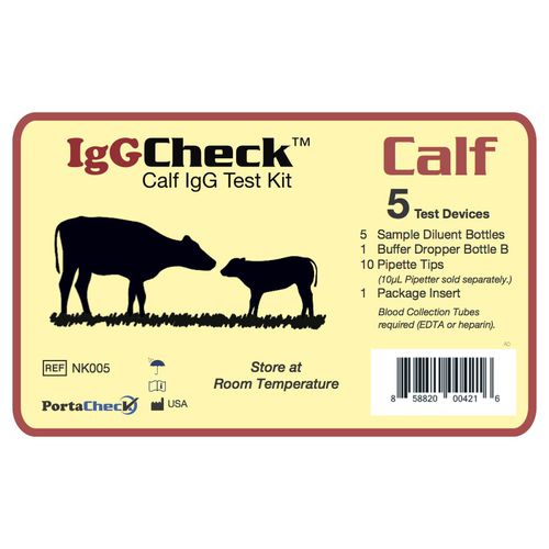 IgG免疫球蛋白G快速测试 - IGGCHECK™ - PortaCheck, Inc. - 牛犊 / 血液