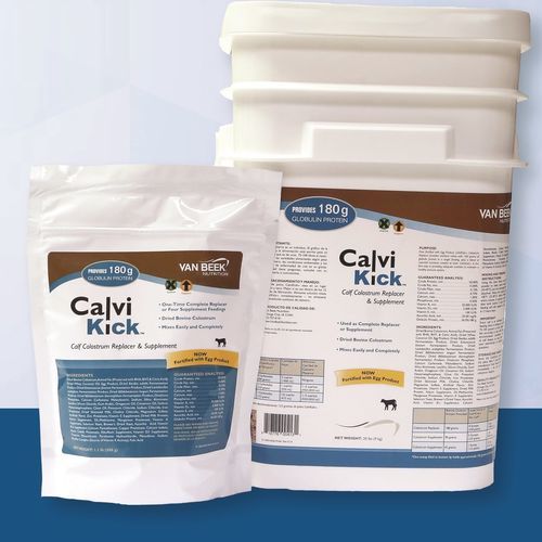 牛犊初乳替代品 - CalviKick - Van Beek Natural Science - 粉末 / 增强食欲