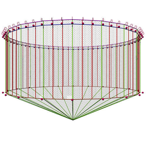 水池隔断水产养殖用网 - CYLINDER - Hvalpsund Net a/s - 尼龙 / Dyneema® / 无结
