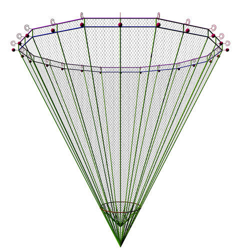 水池隔断水产养殖用网 - CONED - Hvalpsund Net a/s - 尼龙 / Dyneema® / 无结