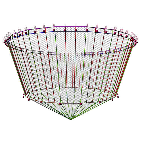 水池隔断水产养殖用网 - SEMI CONED - Hvalpsund Net a/s - 尼龙 / Dyneema® / 无结