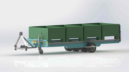 托盘拖车 - ECO S - Agrofer SRL - 双车轴 / 农用 / 0 t...10 t