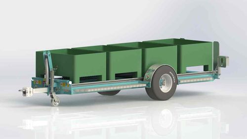 托盘拖车 - G 40 RT - Agrofer SRL - 单车轴 / 农用 / 4吨