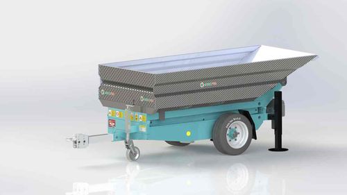 倾卸式拖车 - DDF - Agrofer SRL - 串列轮轴 / 单车轴 / 农用