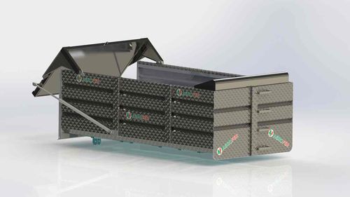 自卸拖车 - CONTAINER - Agrofer SRL - 双车轴 / 农用 / 5吨