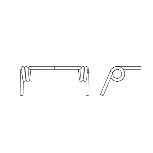 双扭绞弹簧 - EXP 01 - Grange et Walter - 螺旋 / 不锈钢 / 用于搂草机