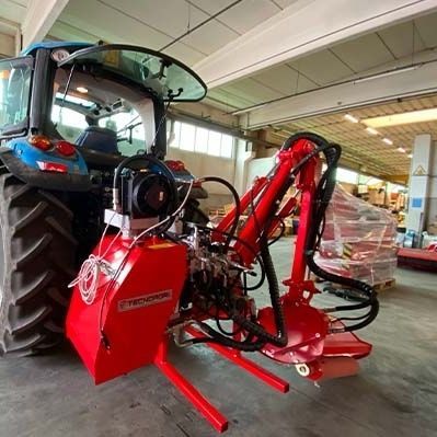 拖拉机悬挂悬臂割草机 - ROLLER 100  - Tecnoagri - 凿式 / 折叠