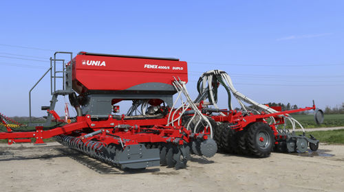 气动条播机 - FENIX 3000/6; FENIX 4000/6 DUPLO - Unia - 碟式 / 犁铧 / 拖拉机悬挂