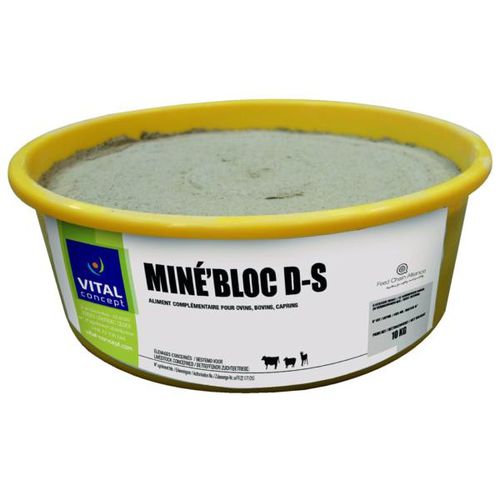 山羊桶装舔块 - Miné'Bloc D-S - Vital Concept - 羊用 / 微量元素 / 镁