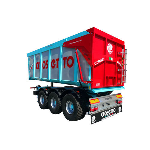 自卸拖车 - CMD193 - Crosetto srl - 悬挂式 / 3车轴 / 农用