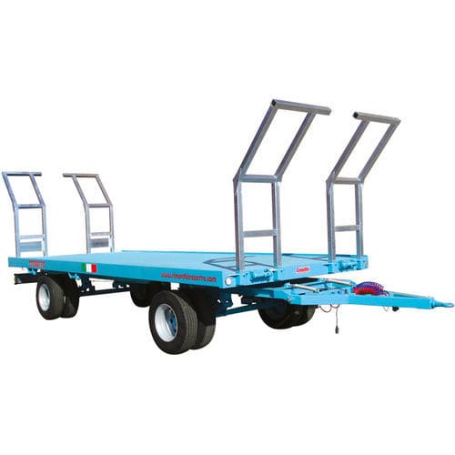 托盘拖车 - 2B65CA - Crosetto srl - 双车轴 / 农用 / 机械制动
