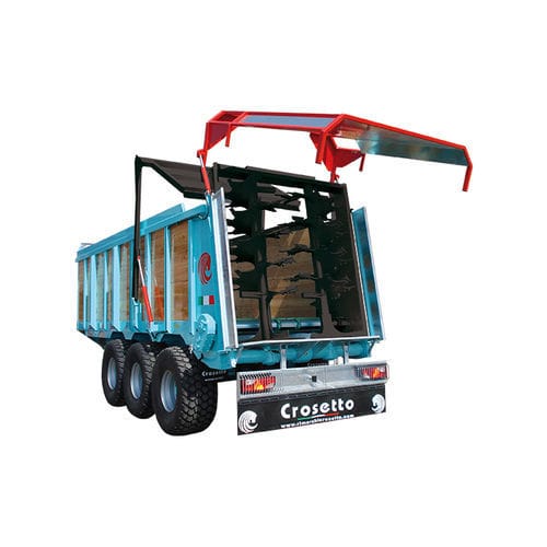 安装式有机肥抛撒车 - SPL200 2R - Crosetto srl - 垂直喷洒 / 3车轴
