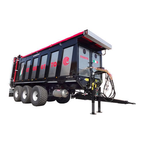 半悬挂式有机肥抛撒车 - SPL701 2R - Crosetto srl - 垂直喷洒 / 3车轴