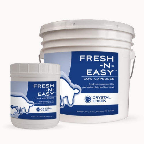 动物饲料补充剂 - FRESH-N-EASY™ COW CAPSULES - Crystal Creek, Inc. - 牛 / 钙 / 胶囊