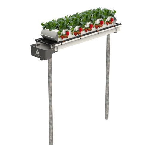 钢NFT管道系统 - HS Evolution - HYDROPONIC SYSTEMS INTERNATIONAL - U形 / 升高 / 水培作物